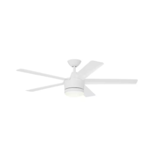 HDC Merwry 52 in. LED Indoor Ceiling Fan - White - Model #SW1422 WH - £77.86 GBP