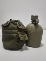 Vtg 1973 US Military Plastic Canteen Water Bottle with Army Cover - $377.92 MXN
