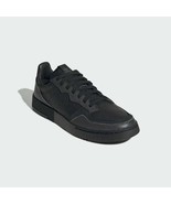 Adidas Supercourt Mens Sz 7 Core Triple Black Sneaker Tennis Shoes EE7762 - $47.45