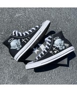Consequential Clothing x Butterfly Skull Black High Top Converse - Men&#39;s... - $179.00
