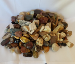 Bulk Tumbled Stones Healing Reiki Mixed Lot Polished Gem Rocks Hobbyist 7 Lbs+ - £82.25 GBP