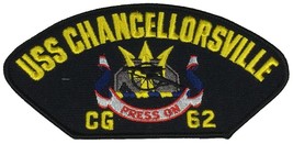 USS Chancellorsville CG-62 Patch - Multi-Colored - Veteran Owned Business - $13.28