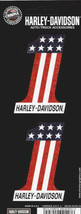 HARLEY DAVIDSON MOTORCYCLES #1 AMERICAN FLAG STICKER DECAL - £20.02 GBP