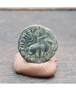 Genuine ANCIENT GREEK ROMAN BYZANTINE KUSHAN Coin Green Patina coin C13 - £48.78 GBP