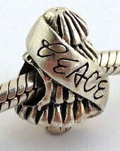 Authentic Chamilia Christmas Peace Tree Sterling Silver Bead Charm Ga-13... - €20,38 EUR