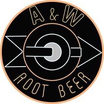 A &amp; W Root Beer 14&quot; Round Laser Cut Metal Sign - $59.95