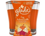 Glade Scented Glass Candle, Cozy Autumn Cuddle, 3.4 Oz. - £10.19 GBP