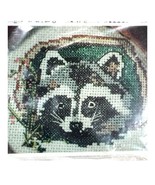 Vintage Cherokee County Designs Shy Raccoon Cross Stitch Kit Complete w/... - £15.49 GBP