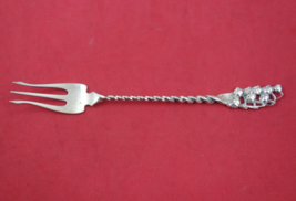 Lily of the Valley by Whiting Sterling Silver Cocktail Fork #10 3-D 5 1/2&quot; - £86.25 GBP