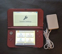 Nintendo Nuovo 3DS XL Console Portatile RED-001 Caricabatterie Funzionante - £223.60 GBP