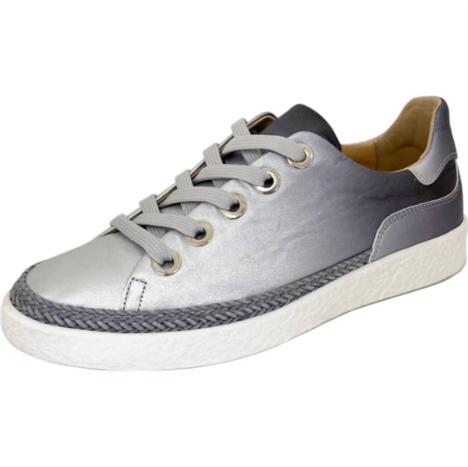 Softwaves women&#39;s imala sneakers Silver/Black - £120.04 GBP