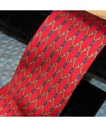 Vintage red patterned men’s necktie - $16.12 CAD
