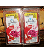 Glade Wax Melts BLOOMING PEONY CHERRY SCENT 16 Total Tarts 2 Packs - £15.28 GBP