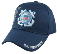 United States Coast Guard  Dual Logo Adjustable Military Cap Hat - £11.12 GBP