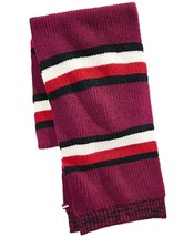 Tommy Hilfiger Men&#39;s Back Bay Cardigan-Knit Striped Marled Scarf Rhodode... - £14.87 GBP