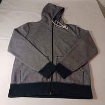 LOGG H&amp;M Label Of Graded Goods Men&#39;s Gray Full Zip Drawstring Jacket Siz... - $364.34 MXN