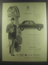 1954 Ford Consul Car Ad - Consul for the city man the traveller the doctor - £14.76 GBP
