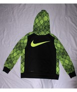 Nike Dri-Fit Youth Size XL Long Sleeve Hooded Sweatshirt Hoodie Black Ye... - $14.84