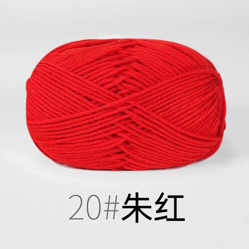 4ply Milk Cotton Yarn For Crochet Needlework Dyed Lanae Craft DIY -RYMX2... - €2,20 EUR