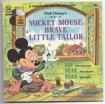 Disneyland Book &amp; Record Mickey Mouse Brave little Taylor 33 13 RPM - $19.95