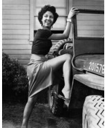 Carmen Jones Dorothy Dandridge leggy pose stepping into Jeep 12x18 Poster - $15.99