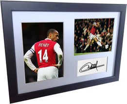 Thierry Henry Black Soccer Autographed Photo Photographed Picture Frame,... - £67.72 GBP