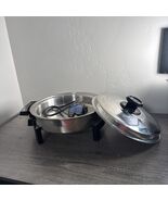 LUSTRE CRAFT Electric Frying Pan Skillet Liquid Core Immersible 11&quot; #17209 - $49.87