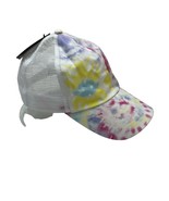 Tie Dye Baseball Trucker Cap Pink Yellow Womens OS Adjustable Back David... - $20.40 CAD