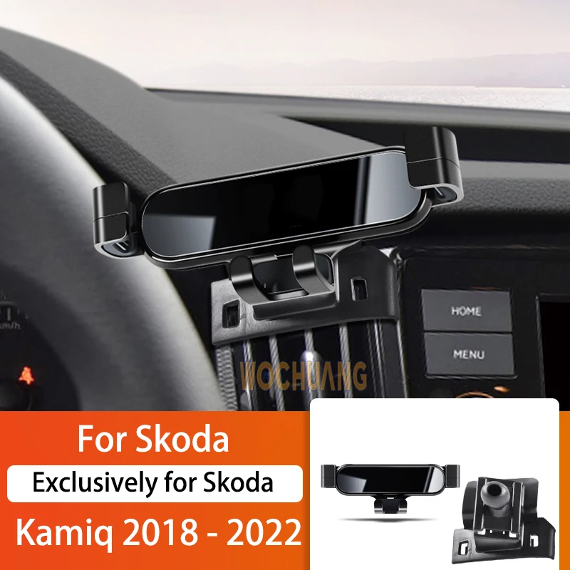 Car Mobile Phone Holder For Skoda Kamiq 2018-2022 360 Degree Rotating GPS - £15.96 GBP