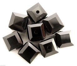 1 6mm Swarovski 5601 Crystal Cube -- Jet - £0.86 GBP