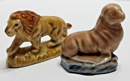 Two Wade Ceramics Whimsey Lion Land Set 2 &amp; Canada Sea Lion Mint - £8.85 GBP