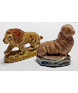TWO Wade Ceramics Whimsey LION LAND SET 2 &amp; CANADA SEA LION Mint - £8.95 GBP