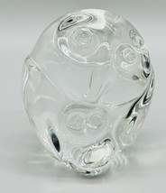 Steuben Owl Owlet Baby Crystal Ornament Paperweight 2.25 inch Hand Cooler - £371.27 GBP