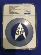 2016 1oz Tuvalu &quot;Star Trek Delta&quot; Silver Coin NGC PF70 EARLY RELEASE - $210.38
