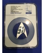 2016 1oz Tuvalu &quot;Star Trek Delta&quot; Silver Coin NGC PF70 EARLY RELEASE - £146.19 GBP