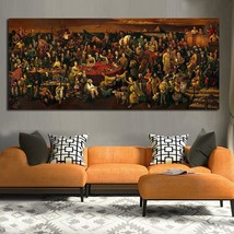 HQ Canvas Print Discussing The Divine Comedy With Dante Art Home Decor - £44.81 GBP+