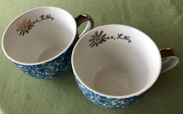 Lilly large mugs (2) - $21.00