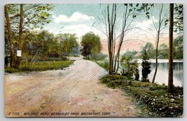 Bridgeport CT Winding Road Beardsley Park Connecticut Postcard O22 - £5.46 GBP