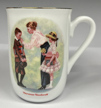 1986 Norman Rockwell First Day of School Coffee Tea Cup Mug 12 oz Vintage - £2.74 GBP