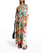 Johnny Was dana swim cover-up side slit pullover kaftan maxi dress in Multi - - £135.49 GBP