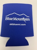 Blue Mountain Ski Area Beer Can Bottle Koozie White Mountains Logo - £5.50 GBP