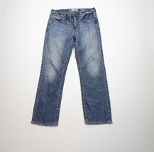 Buckle BKE Mens 33x32 Distressed Thick Stitch Stretch Jake Bootleg Denim... - $42.04