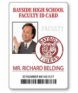 MR BELDING SAVED BY THE BELL BAYSIDE  NAME BADGE HALLOWEEN COSPLAY MAGNE... - $305.49 MXN