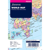 Filofax Filofax World Map Pocket Organiser - £15.12 GBP