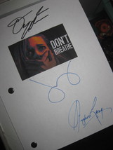 Don&#39;t Breathe 2016 Signed Movie Film Script Screenplay X3 Autograph Stephen Lang - £15.72 GBP