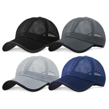 Summer Mesh Baseball Cap For Men Adjustable Breathable Caps Women Men&#39;S Hat Quic - £32.92 GBP