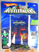 2004 Hot Wheels AcceleRacers 1/9 Racing Drones RD-01 Black-Green w/GreenWhlsA6Sp - $52.00