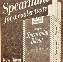 1960 Mayo&#39;s Spearmint Cigarettes Advertisement Tobacco Smoking Menthol CHXC - $19.99