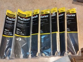 Stanley Pro Series Drywall Sandpaper Sheets 7 packs of 10 sheets, 100 &amp; ... - $7.95
