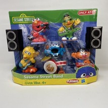 Sesame Street Elmo Bert Ernie Cookie Big Bird Figure Preschool Rock Band Playset - £25.35 GBP